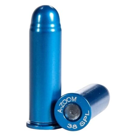 an image of the product A-ZOOM BLUE Action Proving Dummy Round .38 Special, Snap Cap, Package of 12- 16318
