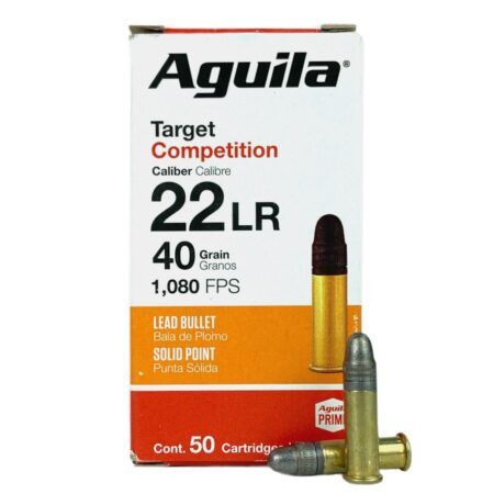 an image of the product Aguila Target Competition .22 Long Rifle 40 Gr. Lead Round Nose- Box of 50- 1B220514