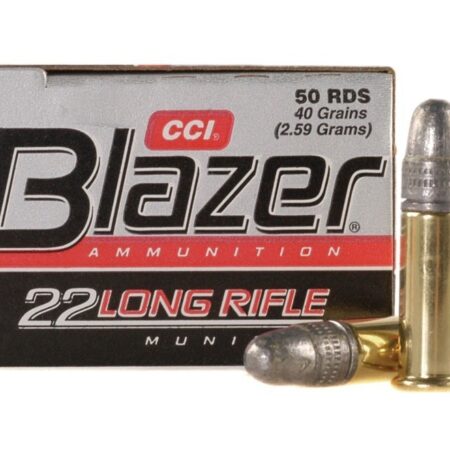 CCI Blazer .22 Long Rifle 40 Gr. Lead Round Nose- Box of 50