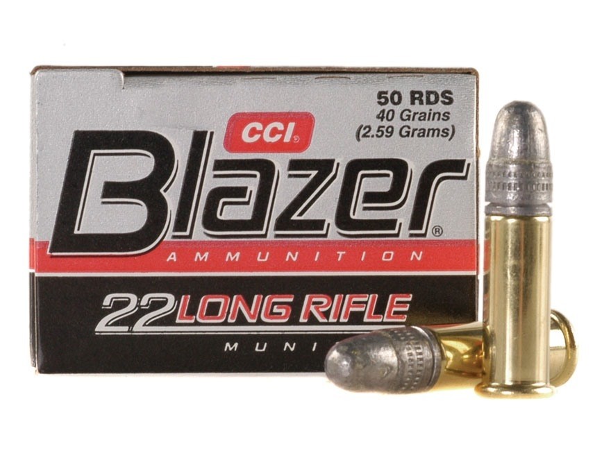 CCI Blazer .22 Long Rifle 40 Gr. Lead Round Nose- Box of 50