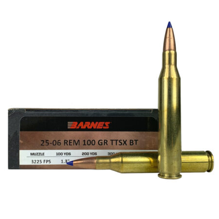 Barnes VOR-TX .25-06 Remington 100 Gr. Tipped TSX Bullet Boat Tail Lead-Free-  Box of 20