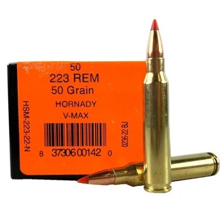 HSM .223 Remington 50 Gr. Hornady V-Max - Box of 50