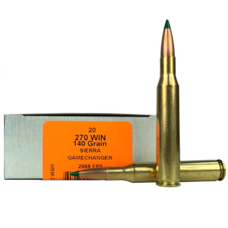 HSM .270 Winchester 140 Gr. Sierra GameChanger- Box of 20- 270-16-N