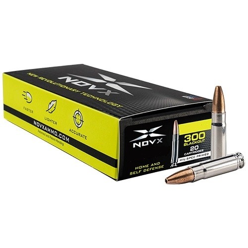 NovX Pentagon Tactical Defense .300 Blackout 125 Gr. Monolithic Copper Hollow Point- Lead-Free- Box of 20