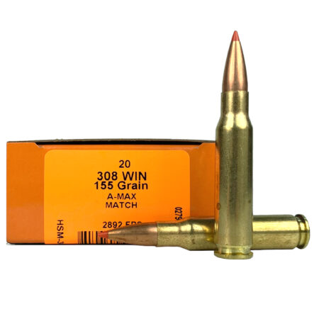 HSM .308 Winchester 155 Gr. A-Max Match- Box of 20