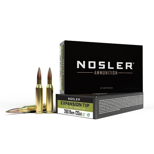 Nosler 260 Remington 120 Gr. E-Tip- Lead-Free- Box of 20