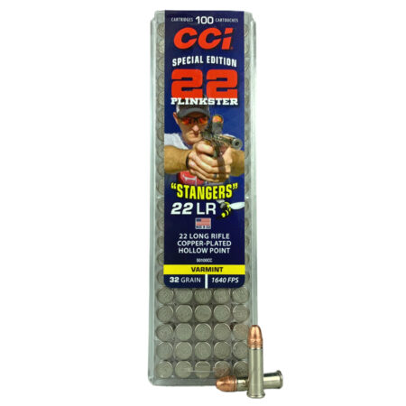 an image of the product CCI Stinger .22 Long Rifle Special Edition 22Plinkster "Stanger" 32 Gr. Copper Plated Hollow Point- Box of 100