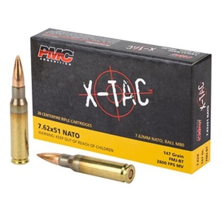 PMC 7.62x51 147 Gr. NATO X-TAC Full Metal Jacket- Box of 20