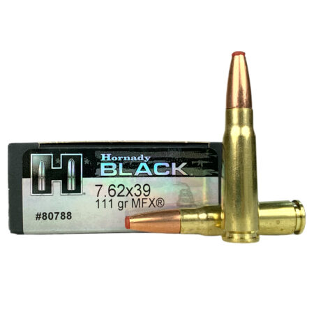 Hornady Black 7.62x39mm 111 Gr. MonoFlex Polymer Tip- Box of 20- 80788