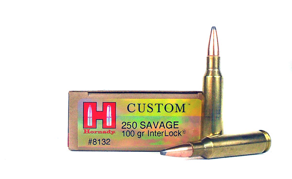 Hornady Custom .250 Savage 100 Gr. InterLock Spire Point- Box of 20