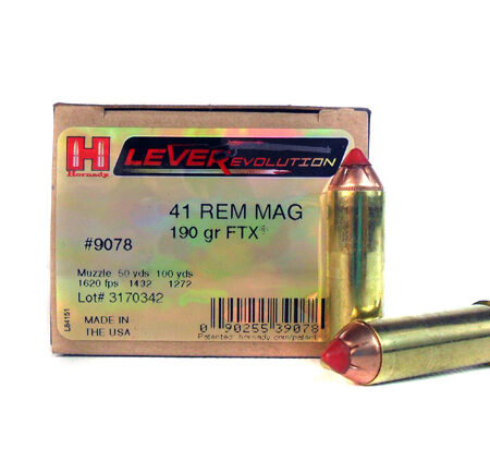 Hornady LEVERevolution .41 Remington Magnum 190 Gr. FTX- Box of 20