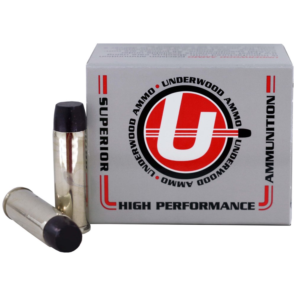 Underwood .500 S&W 440 Gr. Black Cherry Coated Lead Flat Nose Gas Check- Box of 20- A749