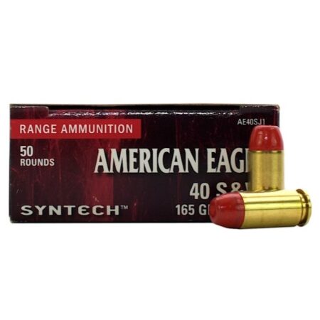 an image of the product Federal Syntech Range .40 S&W 165 Gr. Syntech Jacketed Flat Nose- Box of 50 - AE40SJ1