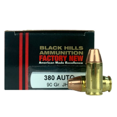 Black Hills .380 ACP 90 Gr. Jacketed Hollow Point- Box of 20