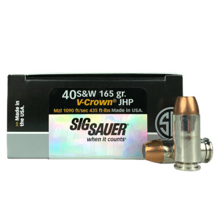 an image of the product SIG SAUER Elite Performance .40 S&W 165 Gr. V-Crown JHP- Box of 20- E40SW1-20