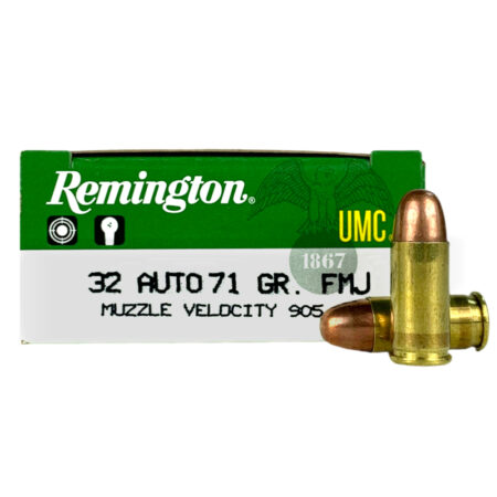 Remington UMC .32 ACP 71 Gr. Full Metal Jacket- Box of 50
