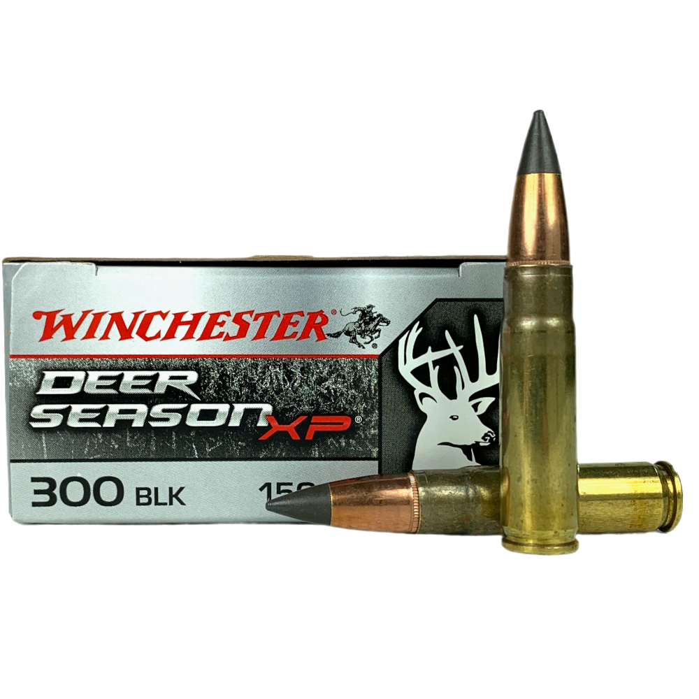 an image of the product Winchester Deer Season XP .300 AAC Blackout 150 Gr. Extreme Point Polymer Tip- Box of 20- X300BLKDS