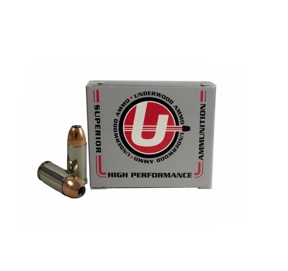 Underwood 9mm Luger +P+ 124 Gr. Jacketed Hollow Point- Box of 20