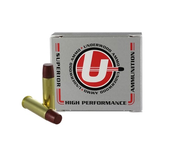 an image of the product Underwood .41 Remington Magnum 265 Gr. Hi-Tek Lead Wide Long Nose- Gas Check- Box of 20 - A746