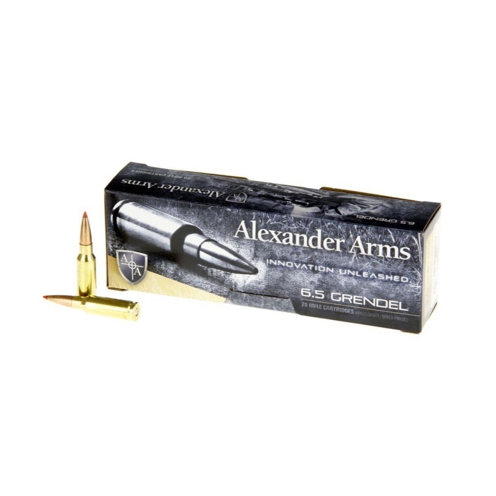 Alexander Arms 6.5mm Grendel 123 Gr. Lapua Scenar Open Tip Match- Box of 20