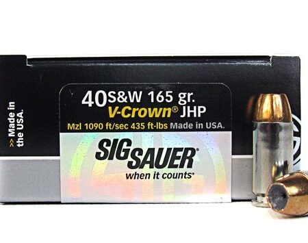 SIG SAUER Elite Performance .40 S&W 165 Gr. V-Crown JHP- Box of 50