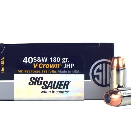 SIG SAUER Elite Performance .40 S&W 180 Gr. V-Crown JHP- Box of 50