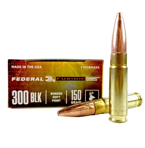 Federal Fusion MSR .300 Blackout 150 Gr. Bonded Soft Point- Box of 20