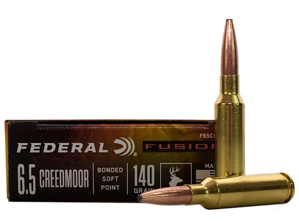 Federal Fusion 6.5 Creedmoor 140 Gr. Bonded Soft Point- Box of 20