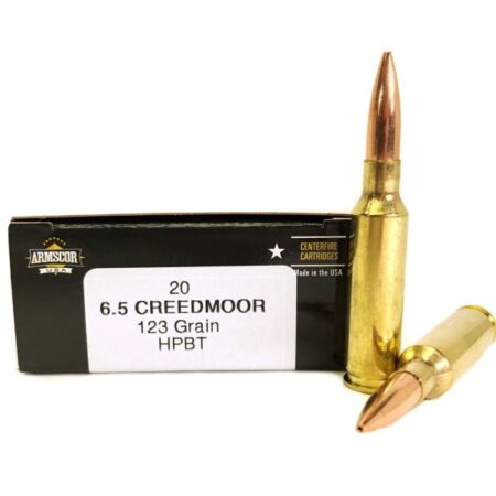 Armscor USA 6.5 Creedmoor 123 Gr. Hollow Point Boat Tail- Box of 20