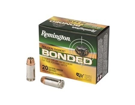 Remington Golden Saber .40 S&W 165 Gr. Bonded Brass Jacketed Hollow Point- Box of 20