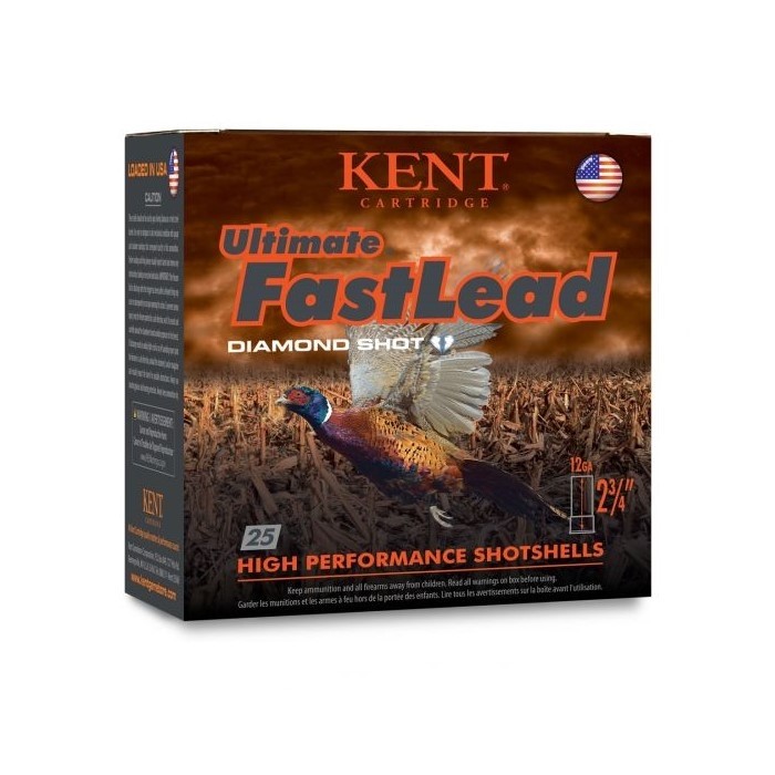Kent Ultimate FastLead 12 Gauge 2-3/4" 1-1/4 oz #6 Lead Shot- Box of 25