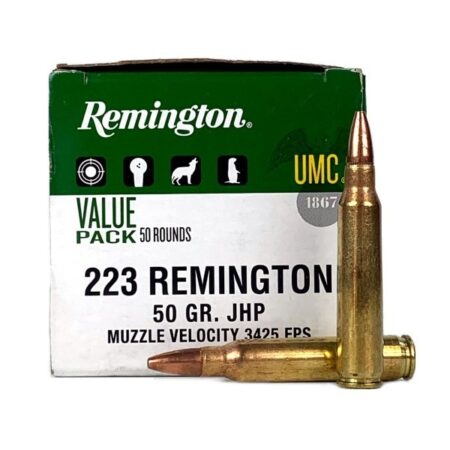 Remington UMC .223 Remington 50 Gr. Jacketed Hollow Point- Value Pack of 50