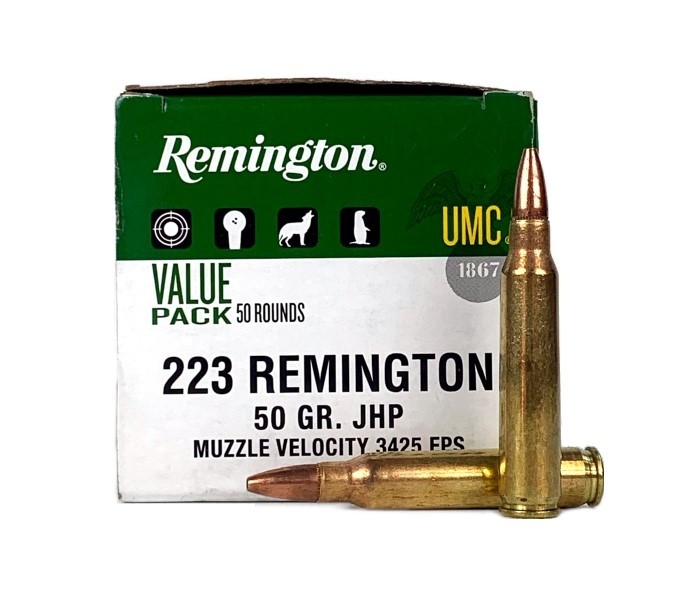 Remington UMC .223 Remington 50 Gr. Jacketed Hollow Point- Value Pack of 50
