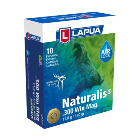 Lapua Naturalis .300 Winchester Magnum 170 Gr. Naturalis Solid- Lead-Free- Box of 10