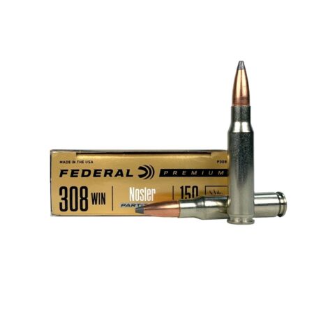 Federal Premium .308 Winchester 150 Gr. Nosler Partition- Box of 20