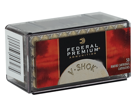 Federal Premium V-Shok .22 Magnum Rimfire 30 Gr. Speer TNT Jacketed Hollow Point- Box of 50