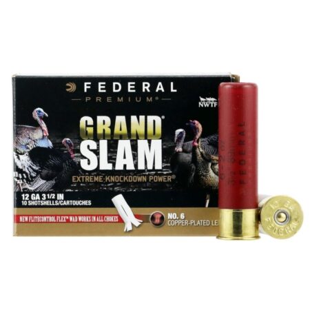 Federal Premium Grand Slam 12 Gauge 3-1/2" 2 oz Copper Plated #6 Shot- Box of 10