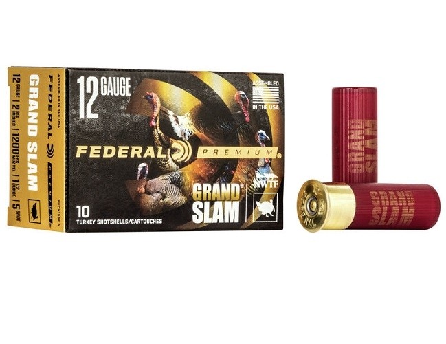 Federal Premium Grand Slam 12 Gauge 2-3/4" 1-1/2oz Copper Plated #5 Shot- Box of 10
