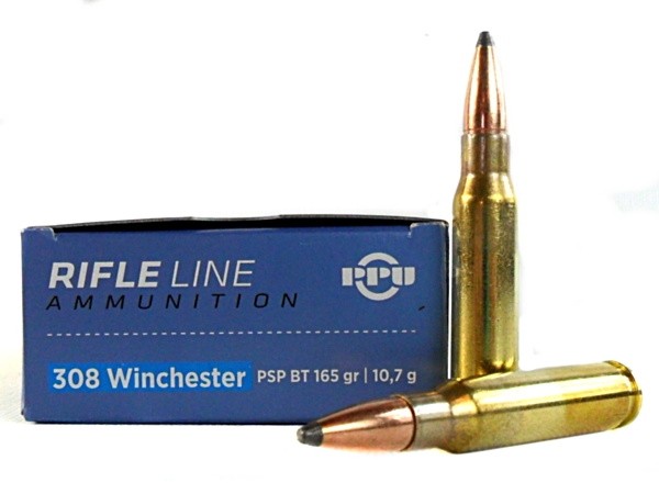 Prvi Partizan .308 Winchester 165 Gr. Pointed Soft Point Boat Tail- Box of 20