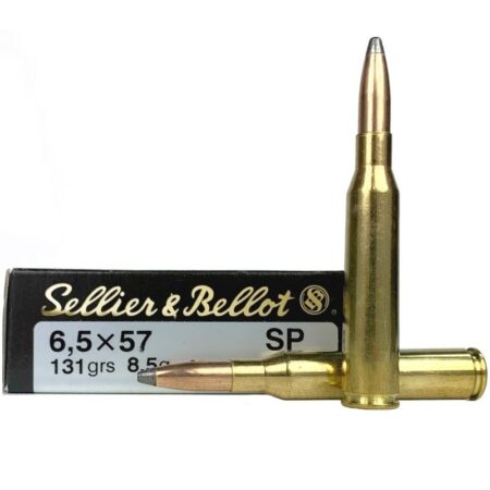 Sellier & Bellot 6.5x57mm Mauser 131 Gr. Soft Point- Box of 20- SB6557A