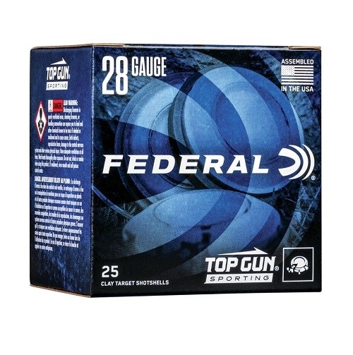 Federal Top Gun Sporting 28 Gauge 2-3/4" 3/4 oz #8 Shot- Box of 25