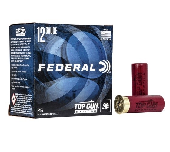 Federal Top Gun Sporting 12 Gauge 2-3/4" 1 oz #7-1/2 Shot- Box of 25