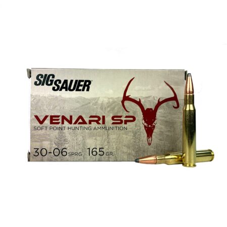 Sig Sauer .30-06 Springfield 165 Gr. Venari Soft Point- Box of 20