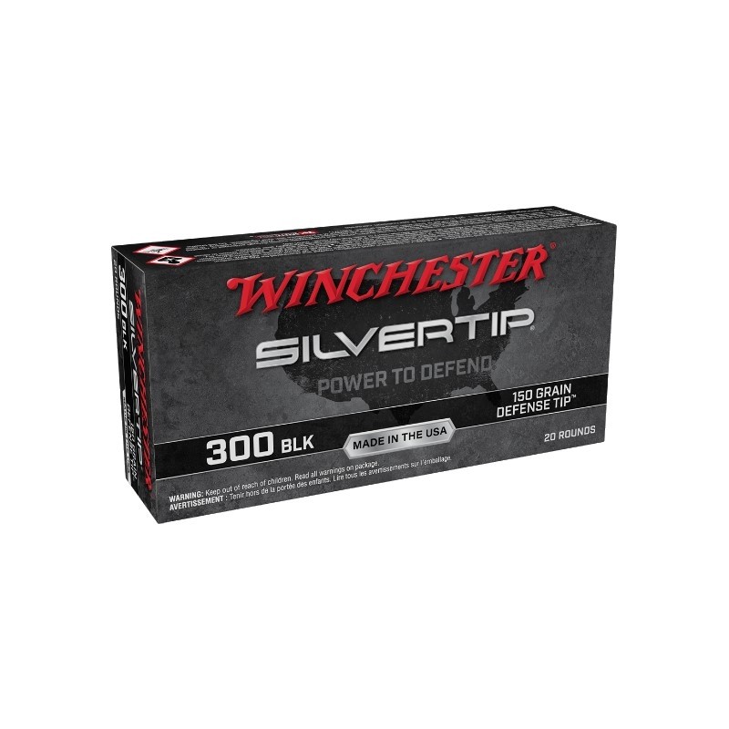 Winchester Silvertip .300 AAC Blackout 150 Gr. Defense Tip- Box of 20