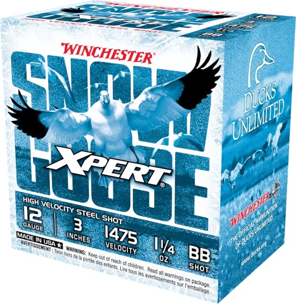 Winchester Xpert Snow Goose 12 Gauge 3" 1-1/4 oz BB Non-Toxic Steel Shot- Box of 25
