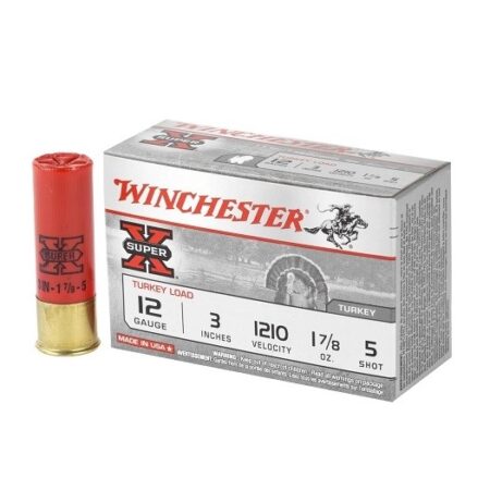 Winchester Super-X Turkey Load 12 Gauge 3" 1-7/8 oz #5 Shot- Box of 10