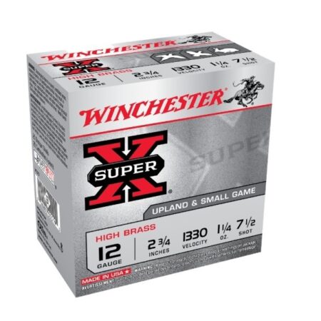 Winchester Super-X Game Load 12 Ga 2-3/4" 1-1/4 oz #7-1/2 Shot- Box of 25