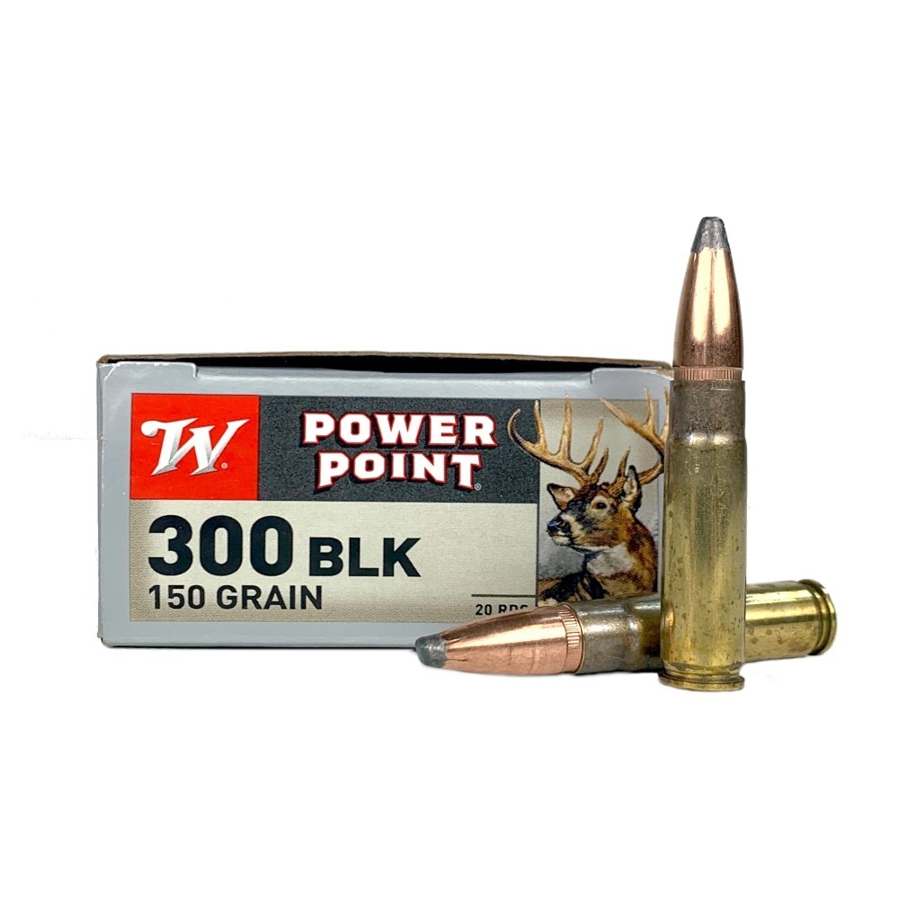 Winchester Power Point .300 AAC Blackout 150 Gr. Power Point Soft Point- Box of 20