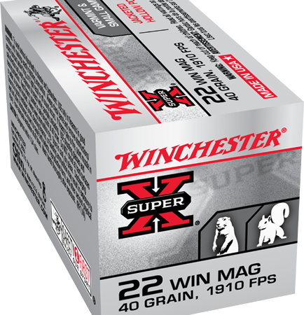 Winchester Super-X .22 Magnum (WMR) 40 Gr. Jacketed Hollow Point- Box of 50