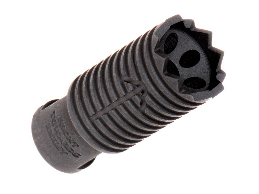 an image of the product Troy Industries AR-10, DPMS LR-308 7.62mm Claymore Muzzle Brake- 5/8"-24 Thread- Matte - SBRA-CLM-06BT-0